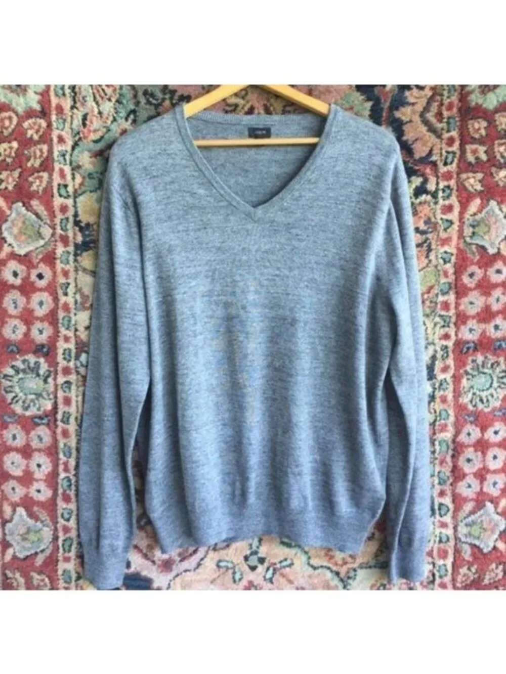 J Crew V Neck Marled Pullover Sweater Men's Popove